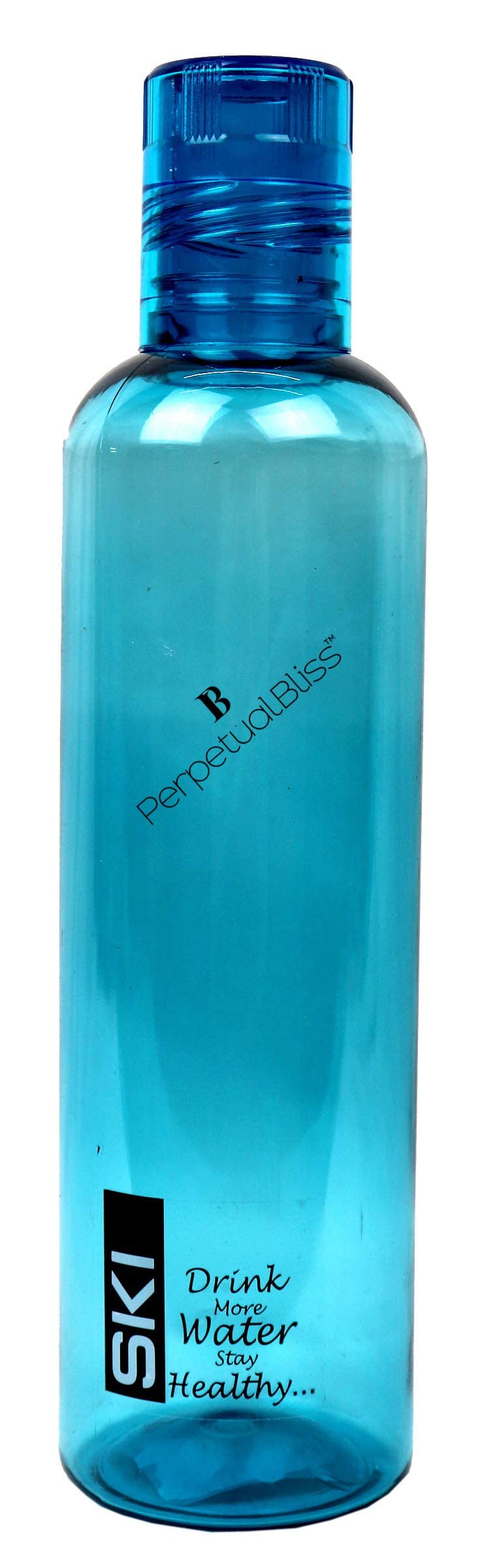 Perpetual Bliss 3-Pack Clear Water Bottles - BPA-Free Leakproof Sports Bottle for Gym, Travel & Juice | Ideal for Fitness, Outdoor Activities & Birthday Gifts (3 Transparent Bottles)