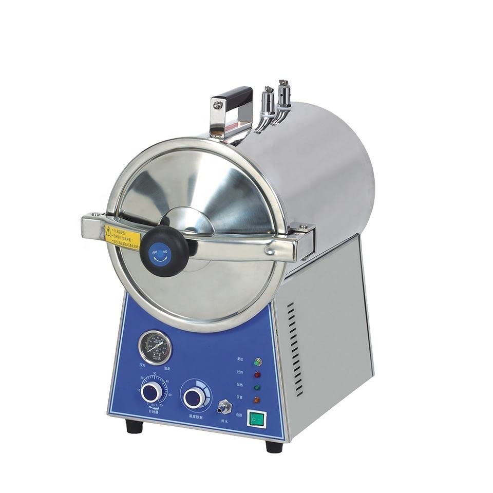 24L Table Top Stainless Steel Portable Steam Autoclave Sterilizer Machine TM-T24J - Fast US Shipping for Medical, Dental, Tattoo & Beauty Equipment Sterilization