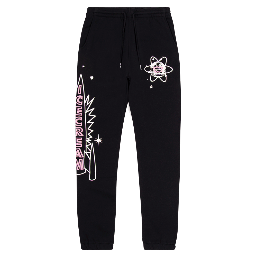 Atomic Sweatpants for Men - Soft & Comfortable Black Joggers for Lounge, Gym & Casual Wear - High-Quality Cotton Blend Sweatpants