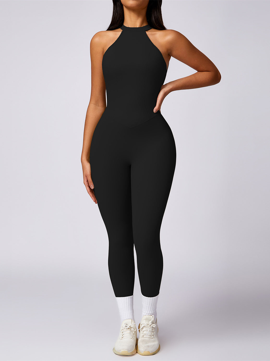 ZASUWA Women's Sexy Backless Scrunch Bum Jumpsuit - Bodycon Romper for Clubwear, Night Out & Beach Vacation