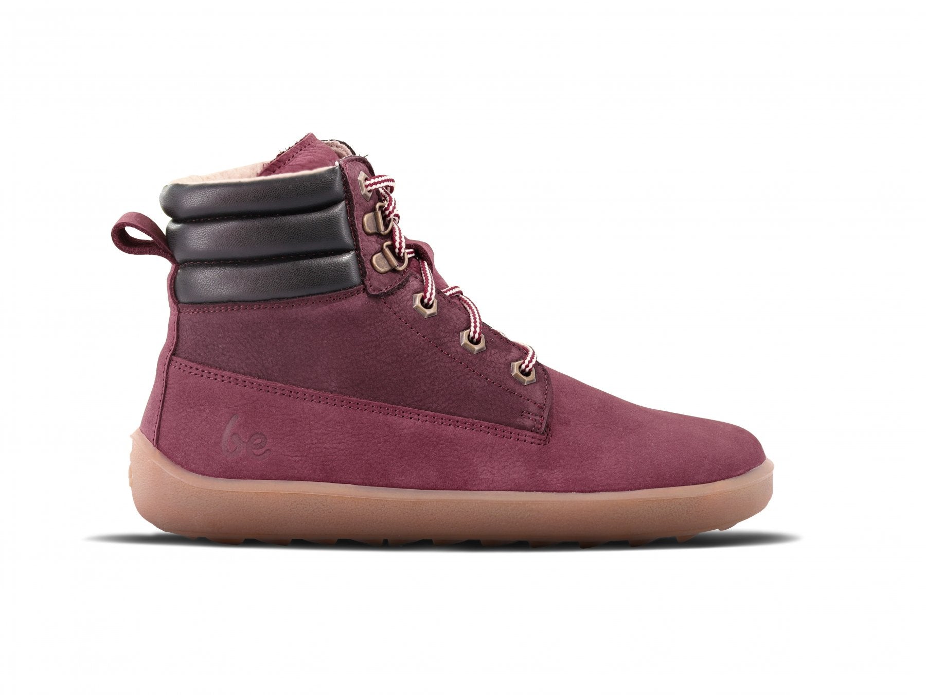 Barefoot Boots for Women - Be Lenka Nevada Neo Burgundy Minimalist Shoes | Comfortable & Lightweight for Walking, Hiking & Everyday Wear