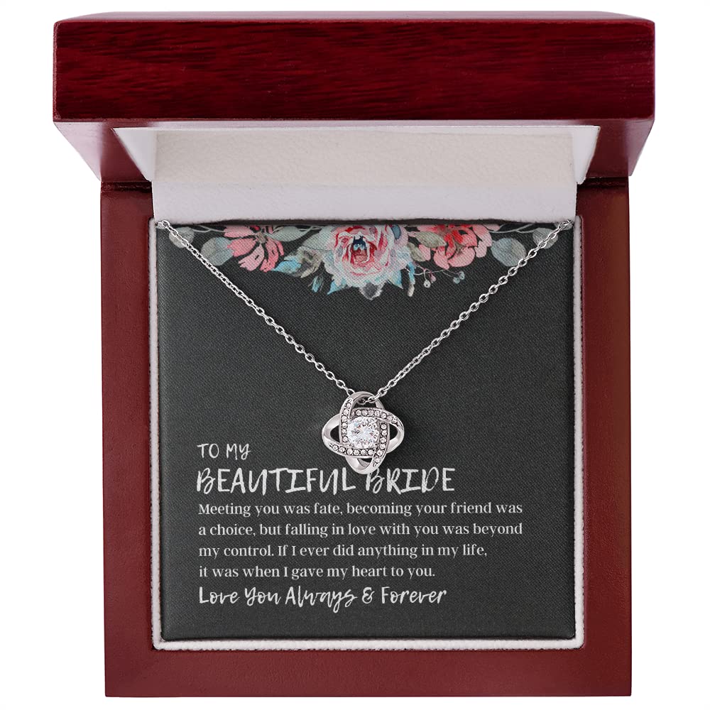 Romantic Jewelry Necklace Gift from Groom to Bride - Perfect Wedding, Anniversary & Valentine's Day Present for Her