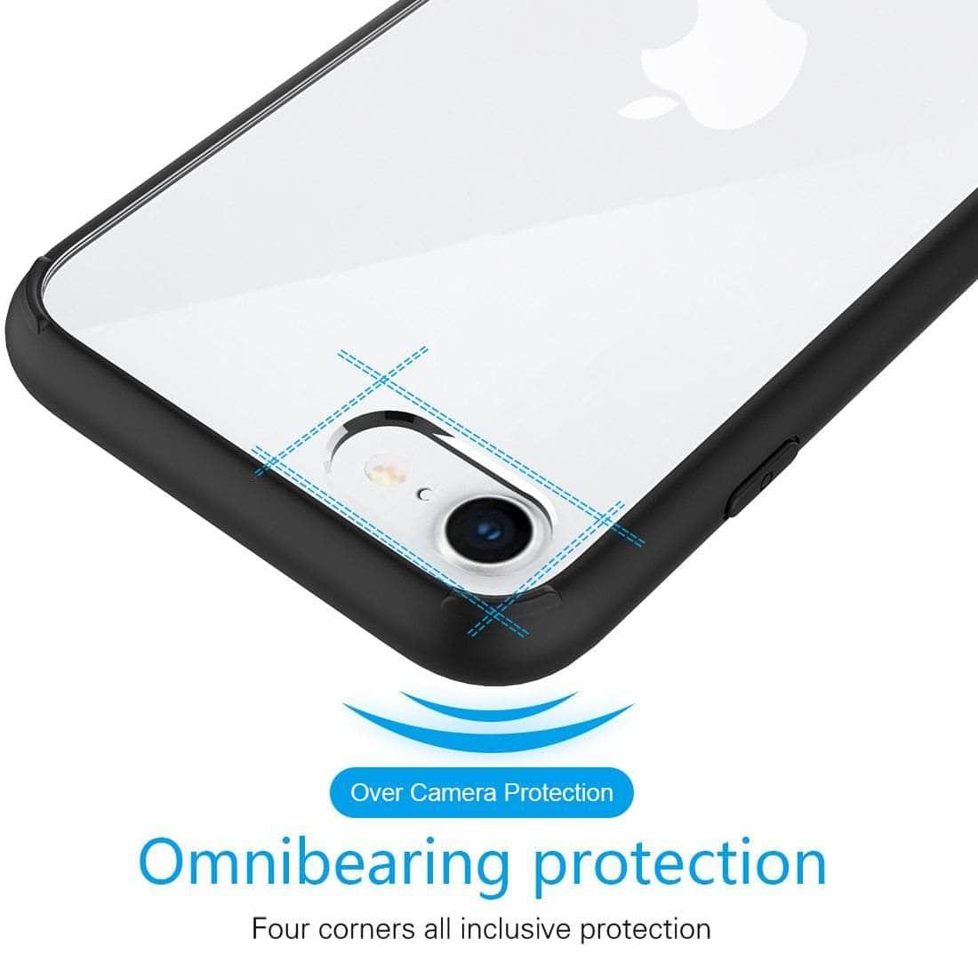 iPhone SE 2020 Case, Shockproof TPU + PC Hybrid Protective Cover with Anti-Scratch Technology - Perfect for Outdoor Activities & Daily Use
