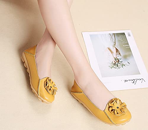 Women's Slip On Loafers - Comfortable Pea Design Casual Flat Shoes for Work, Travel & Everyday Wear