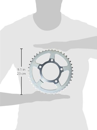 43-Teeth 530 Chain Size Rear Steel Sprocket for Motorcycle & ATV - Durable Silver Finish - Perfect for Bike Maintenance & Performance Upgrades