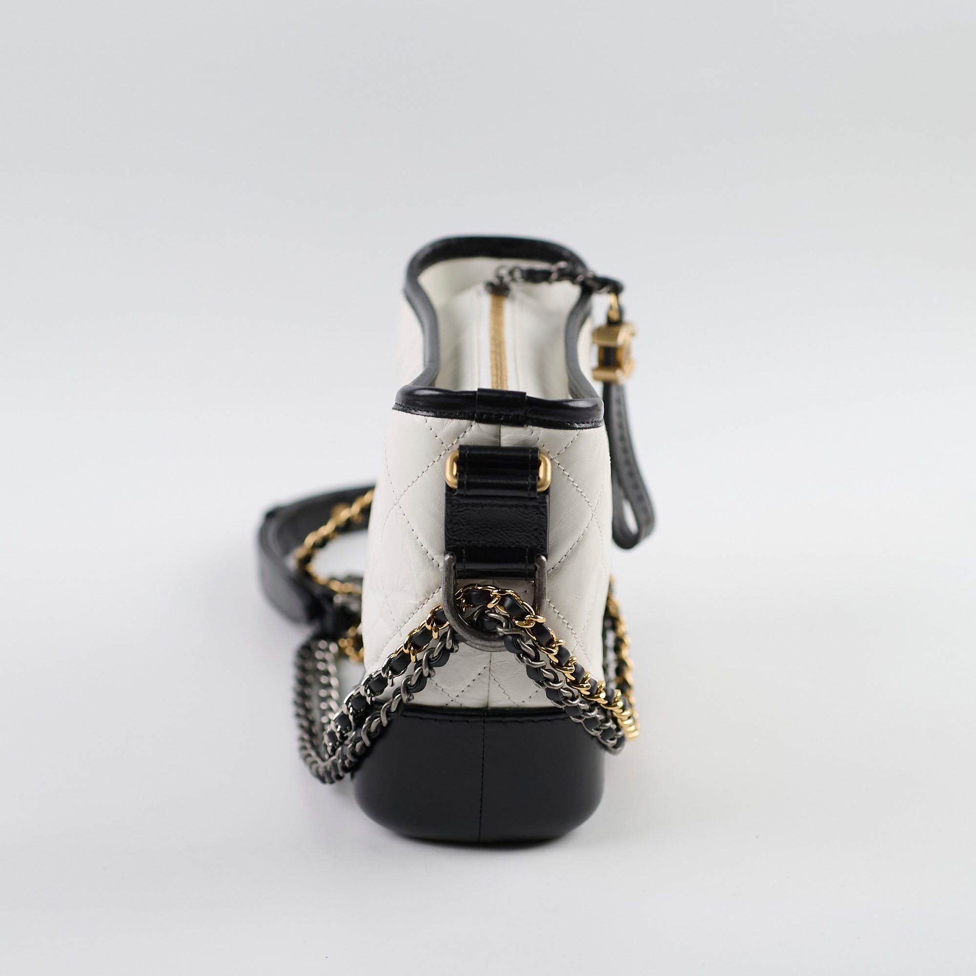 Chanel Small Gabrielle Bag in White & Black - Luxury Crossbody Handbag for Women, Perfect for Parties, Dates & Everyday Use