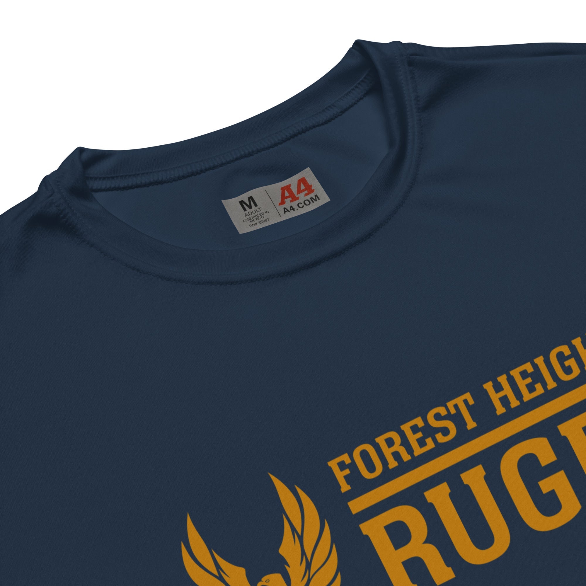 GHFH Rugby Performance T-Shirt - Breathable, Moisture-Wicking Jersey for Men - Perfect for Rugby Training, Games & Casual Wear