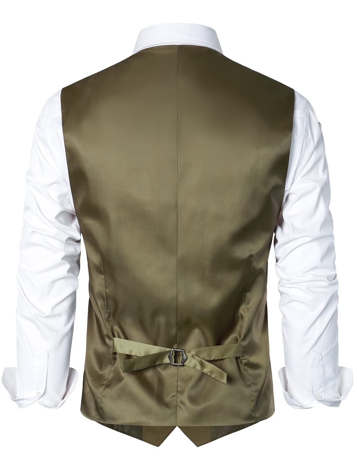 ZEROYAA Men's Slim Fit 3-Pocket Formal Vest for Suit & Tuxedo | Business Casual & Wedding Attire | Perfect for Office, Cocktail Parties & Special Occasions