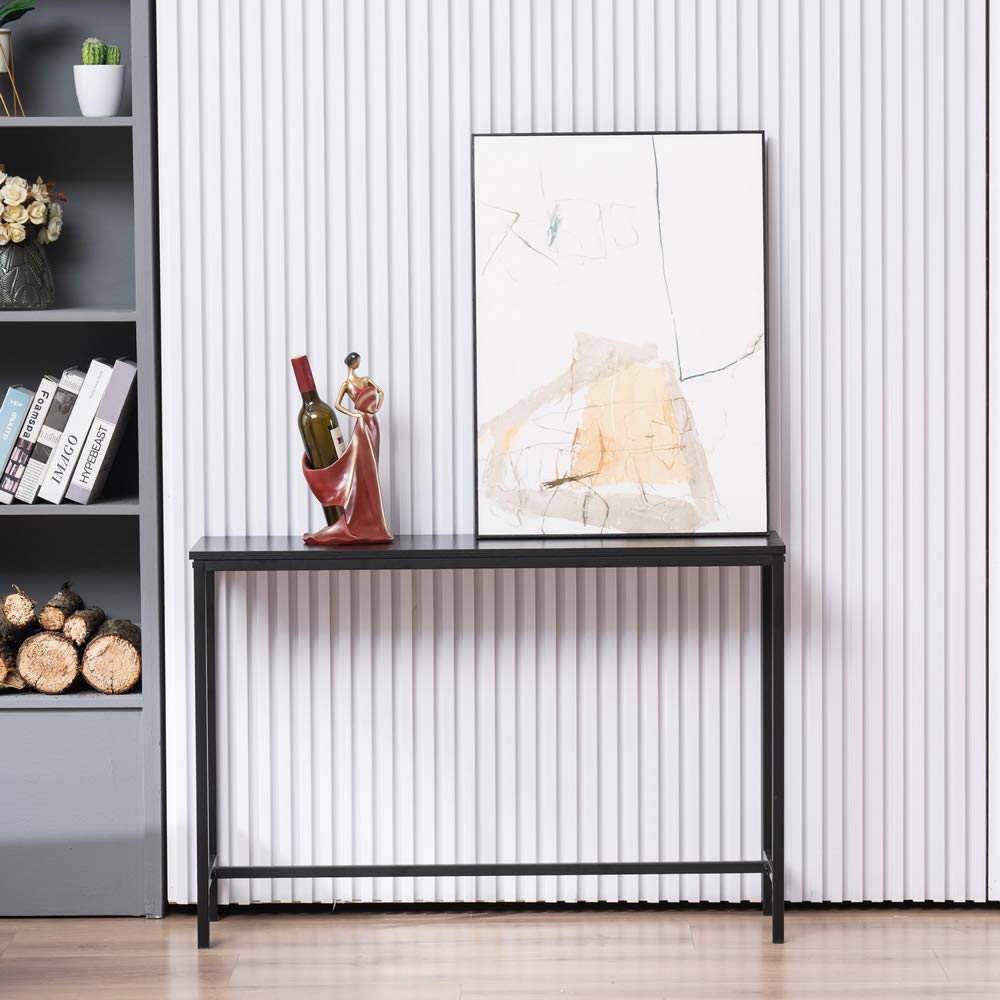 Industrial Style Oak Side Table - 41.3