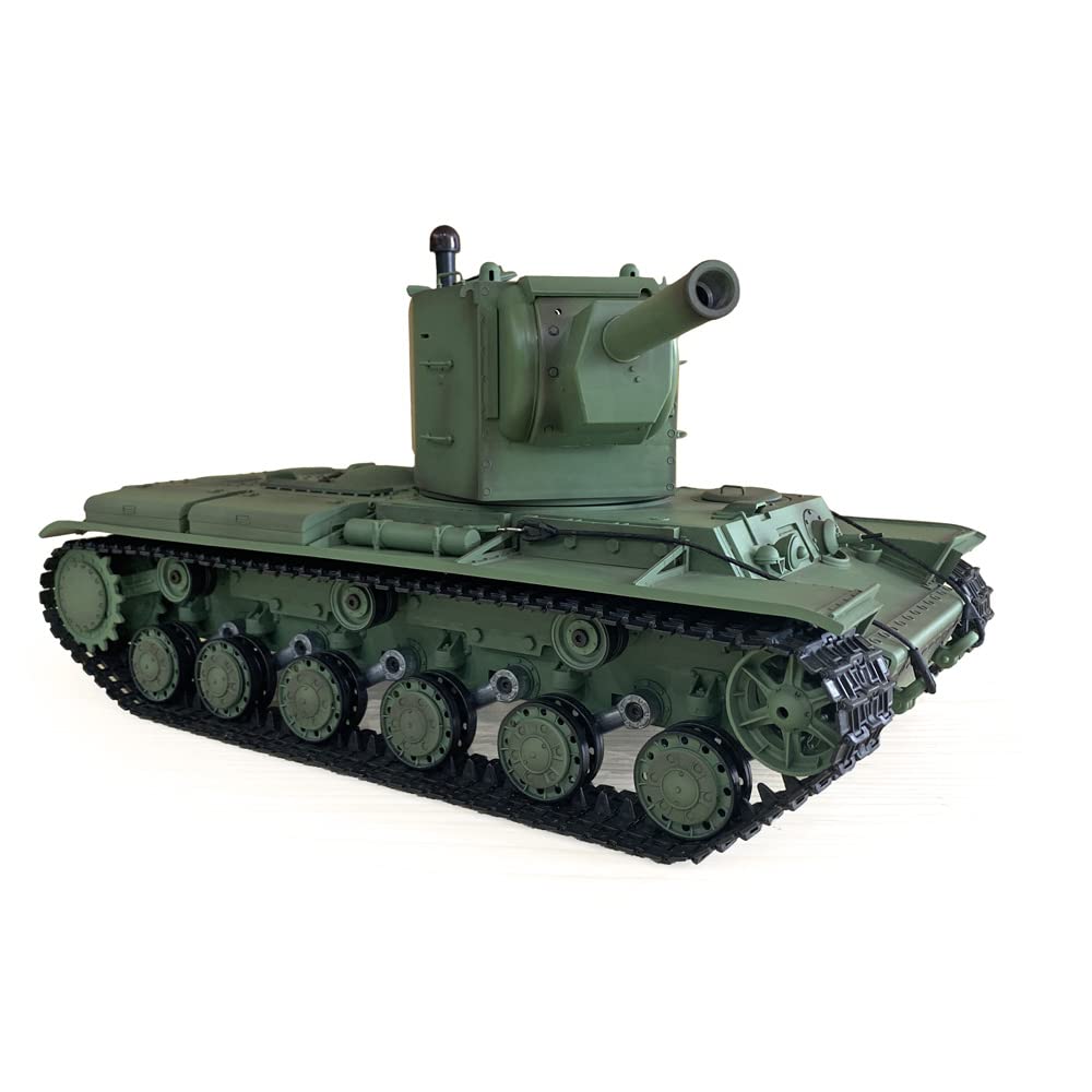 TOUCAN RC HOBBY 1/16 Scale Henglong TK7.0 Soviet KV-2 RC Tank with Barrel Recoil, BB Airsoft, Smoke & Sound Effects - Giant 3949 Model Military Toy for Adults & Kids | Battle Simulation, Collectible Display, Outdoor Play