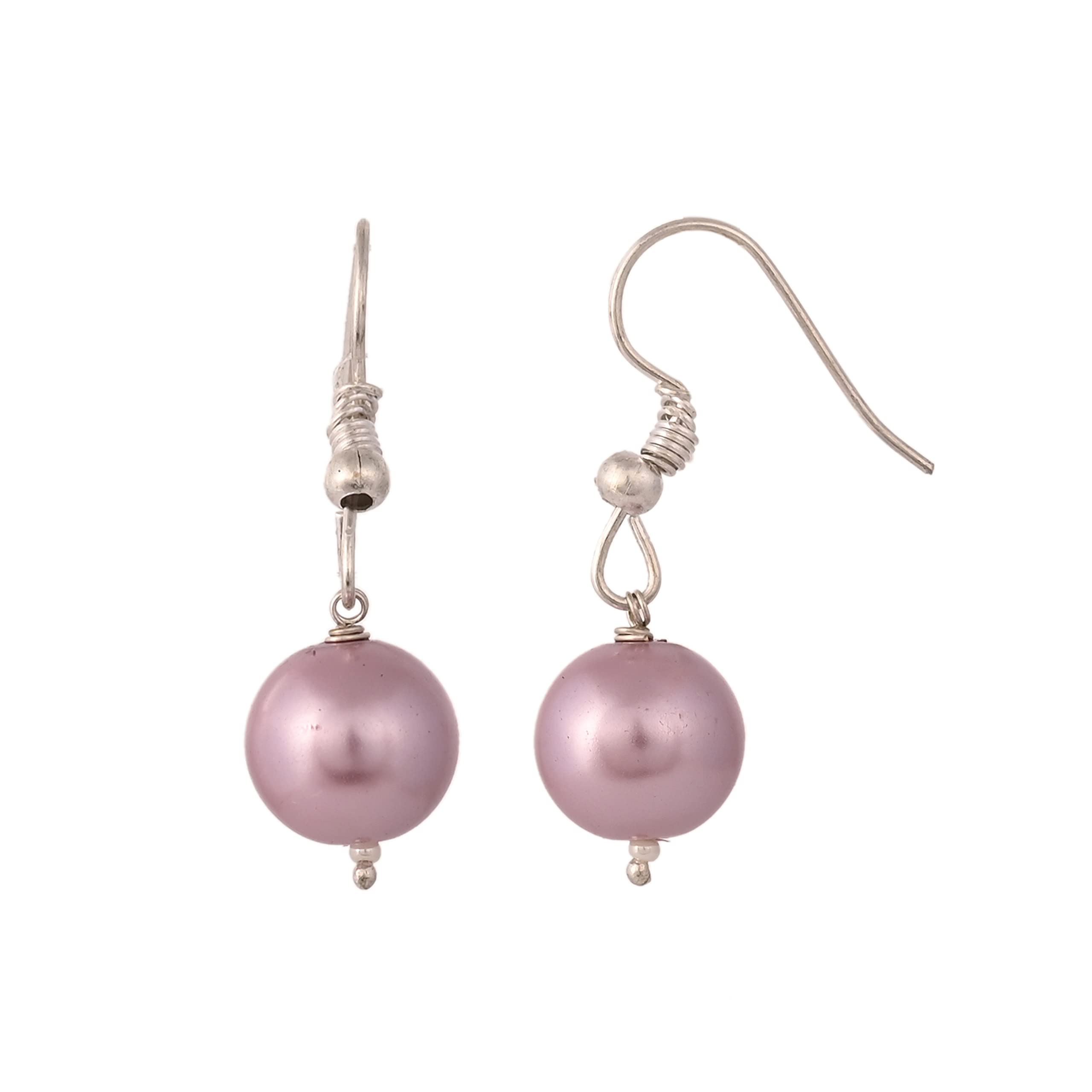 Imitation Pearl Necklace Set with Earrings for Women - 10MM Beads, Double Strand, Perfect for Weddings & Parties