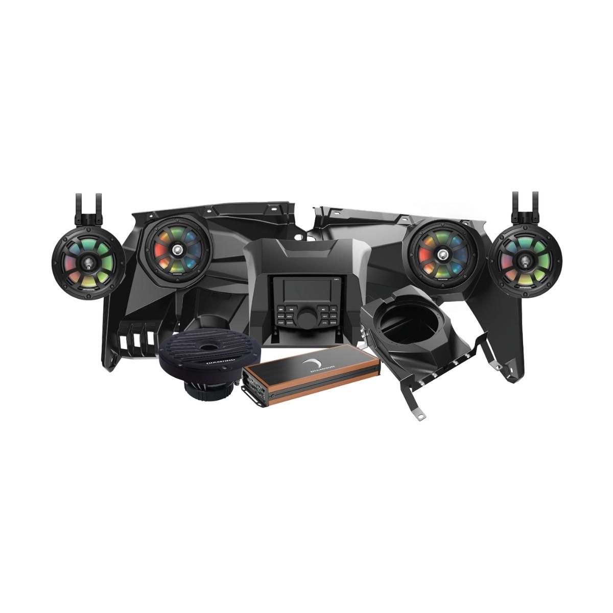 Can Am X3 Dash Audio Speaker Kit - High-Quality Sound System for Off-Road Adventures | Perfect for UTV, Side-by-Side & Dune Bashing