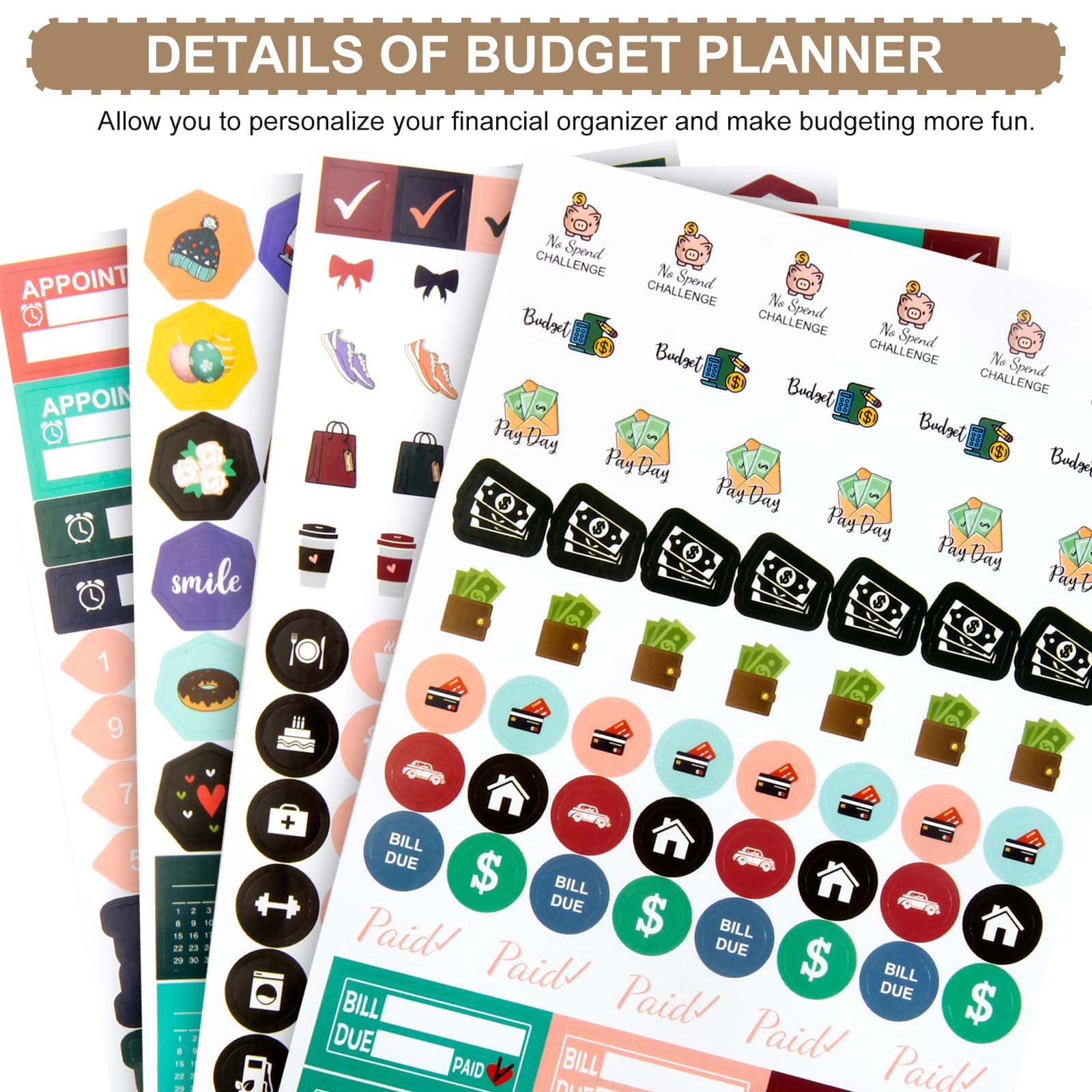 2024-2025 Undated Budget Planner with 50 Sheets & Stickers – B5 Size (9.7x7.2in) Debt Repayment, Bill Organizer & Finance Planner for Money Management – Perfect for Home Office, College Students, and Personal Finance Tracking