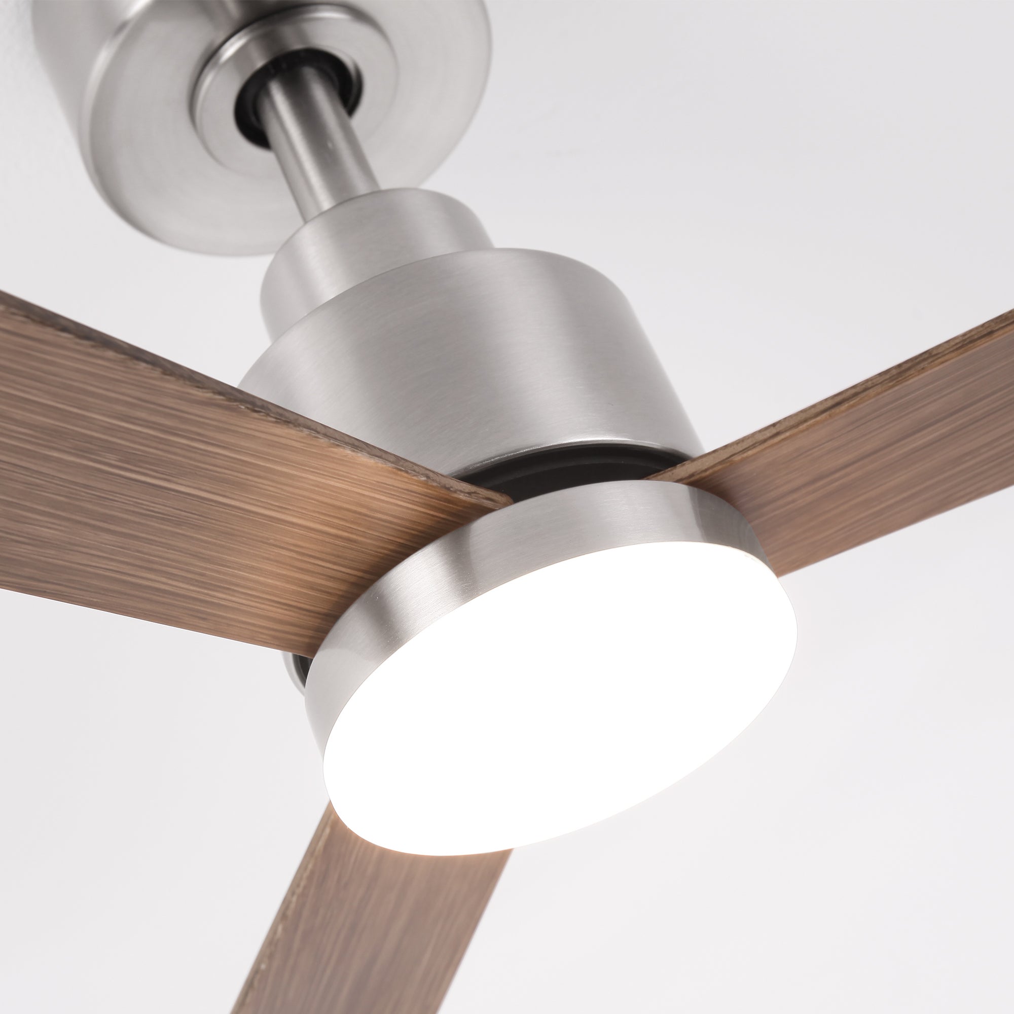 52 Inch Dinah Modern Ceiling Fan with Remote Control & LED Light - Perfect for Living Room, Bedroom, and Office Cooling