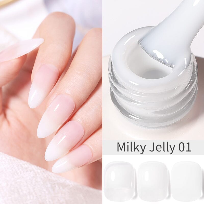 Hema-Free Jelly Gel Nail Polish - 15ml Long Lasting Soak Off UV LED Nail Art Polish for Manicure & Pedicure - Perfect for Nail Salons, Home Use & Gift Giving