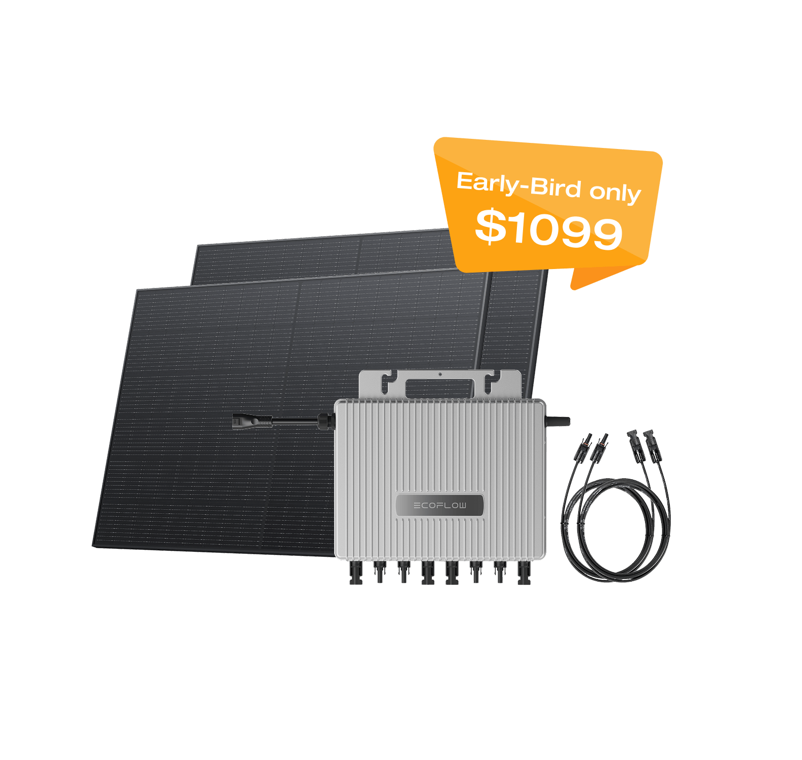 EcoFlow STREAM Microinverter - Portable Solar Power Inverter for Home, RV & Off-Grid Use | 1200W Pure Sine Wave | Easy Setup & Energy Independence | Perfect for Camping, Emergencies & Outdoor Adventures