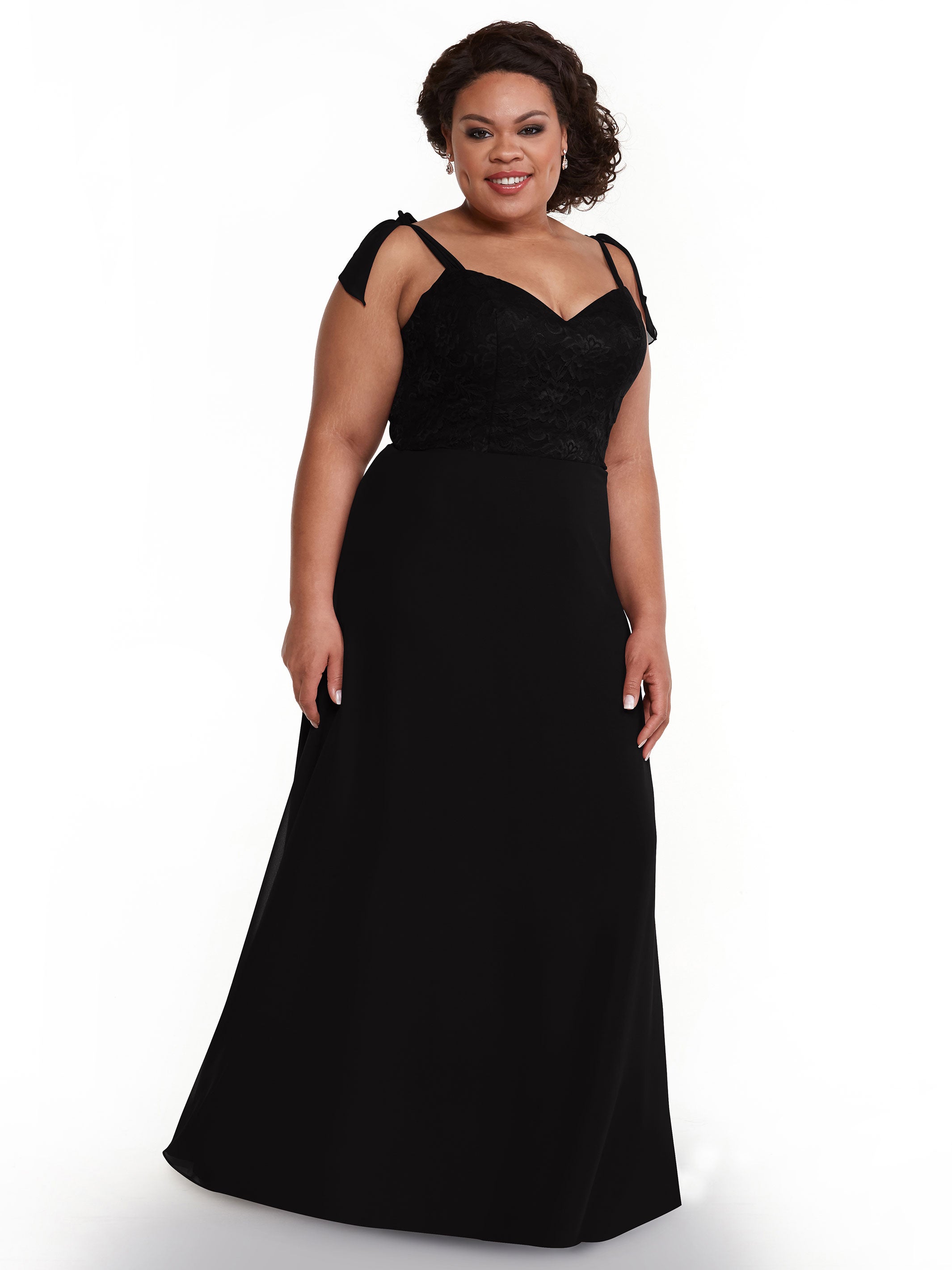 Elegant A-Line Bridesmaid Dress with Lace Bodice & Tulle Ribbon Straps - Perfect for Weddings, Formal Events & Special Occasions