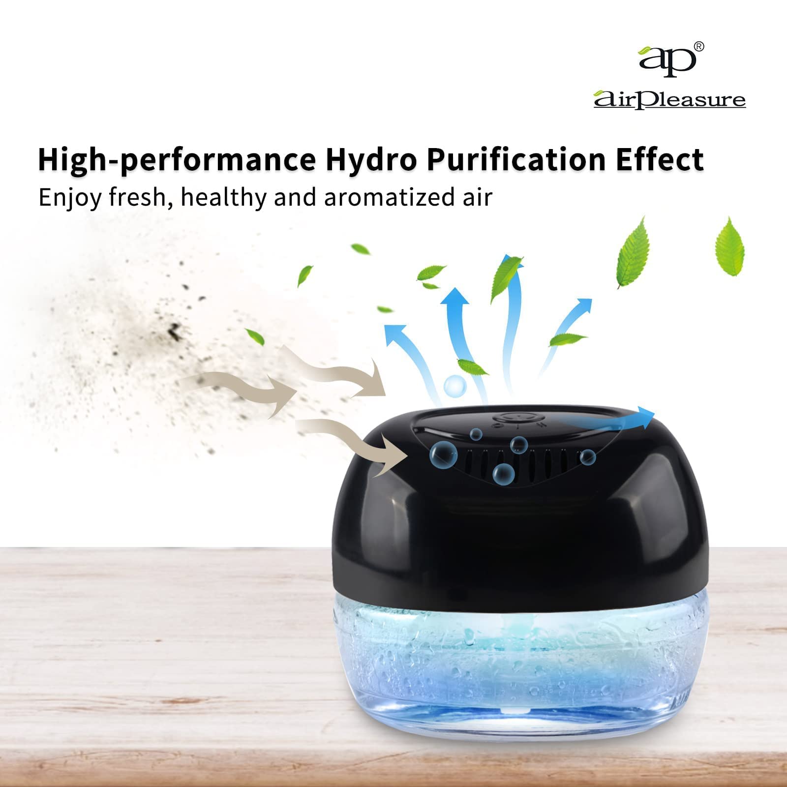 2-Pack Water-Based Air Purifier & Freshener with 7-Color LED Mood Light - Air Washer, Revitalizer for Home, Office, Bedroom, Living Room | Improves Air Quality & Creates Relaxing Atmosphere