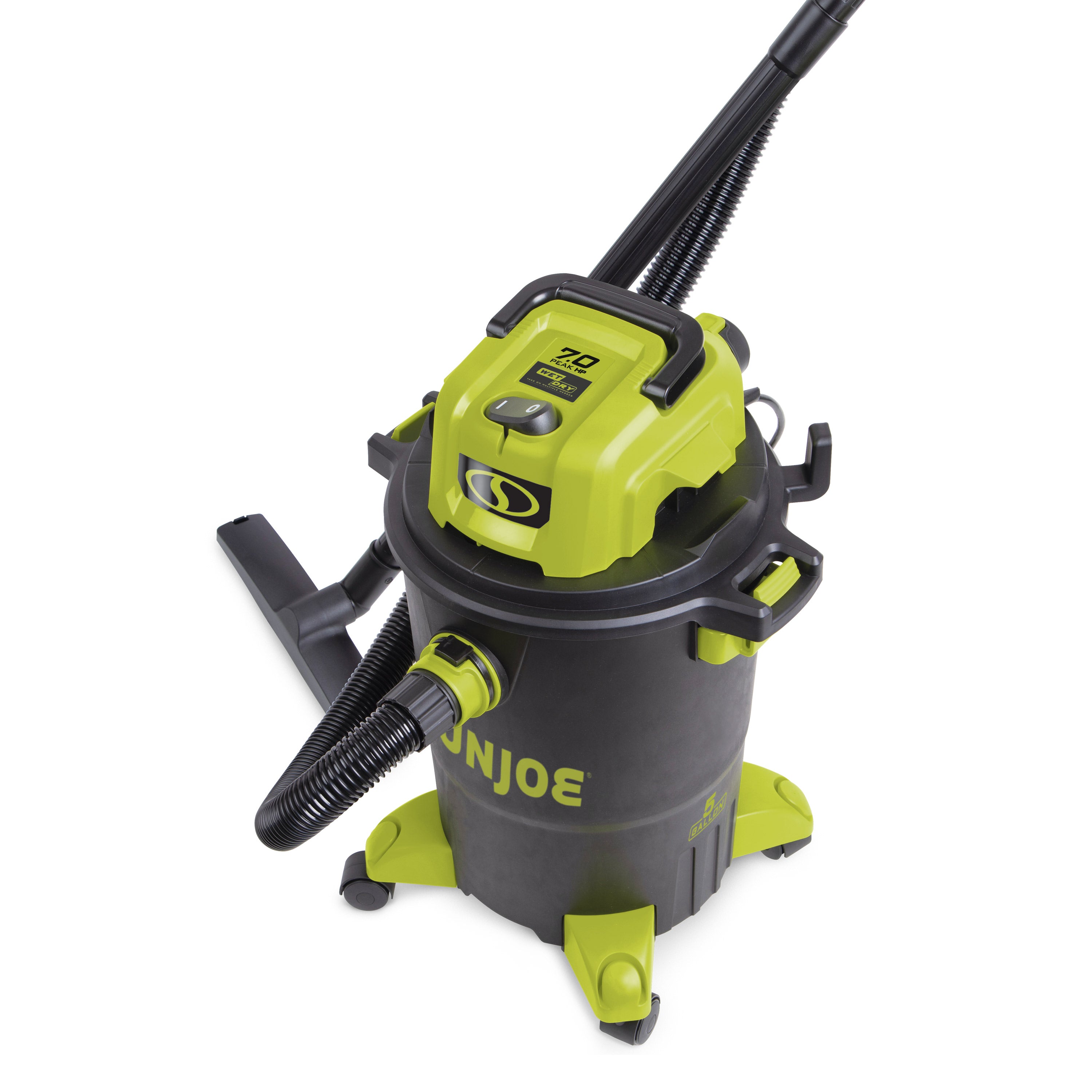 Sun Joe SWD5000 HEPA Filtration Wet/Dry Shop Vacuum Cleaner - 5 Gallon, 1200W, 7.0 Peak HP with Cleaning Attachments | Ideal for Home Cleaning, Workshop Dust Removal, Pet Hair Pickup & Auto Detailing
