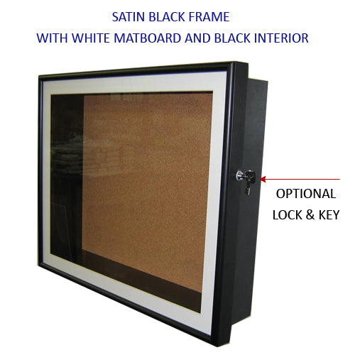 16x20 SwingFrame Metal Shadow Box Display Case with Cork Board - 3 Inch Deep for Wall Decor, Memorabilia & Photo Display - Perfect for Home, Office & Gift Giving