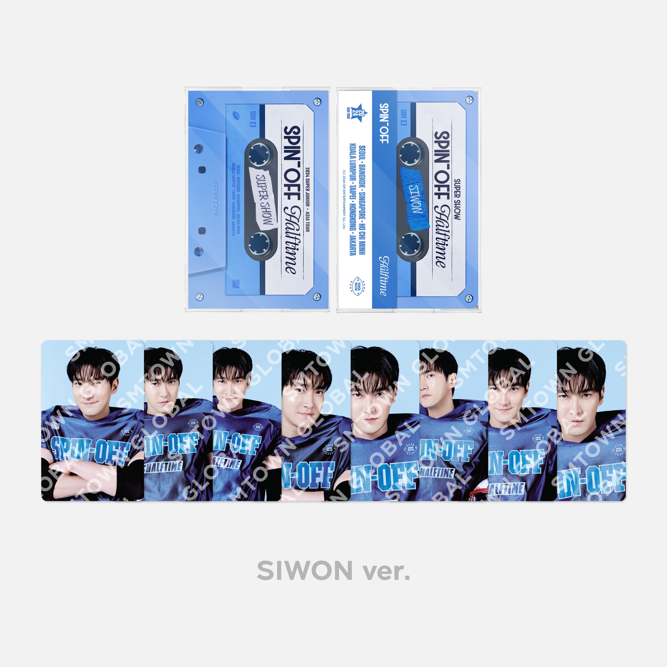 2024 Super Junior 'Super Show Spin Off: Halftime' Cassette Tape Photo Set - Limited Edition K-Pop Merchandise for Fans & Collectors - Perfect for Concerts, Gifts, and Memorabilia Display