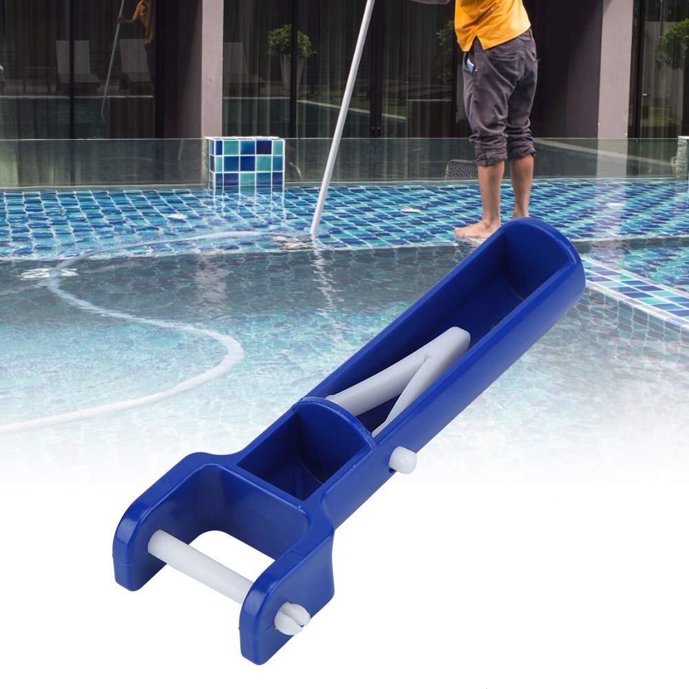 2Pcs Universal Pool Vacuum Head Handle Replacement Kit - V-Shape Clip Brush Head for Swimming Pool & Spa Cleaning (14.5x5cm/5.7x2in) - Perfect for In-Ground & Above Ground Pool Maintenance