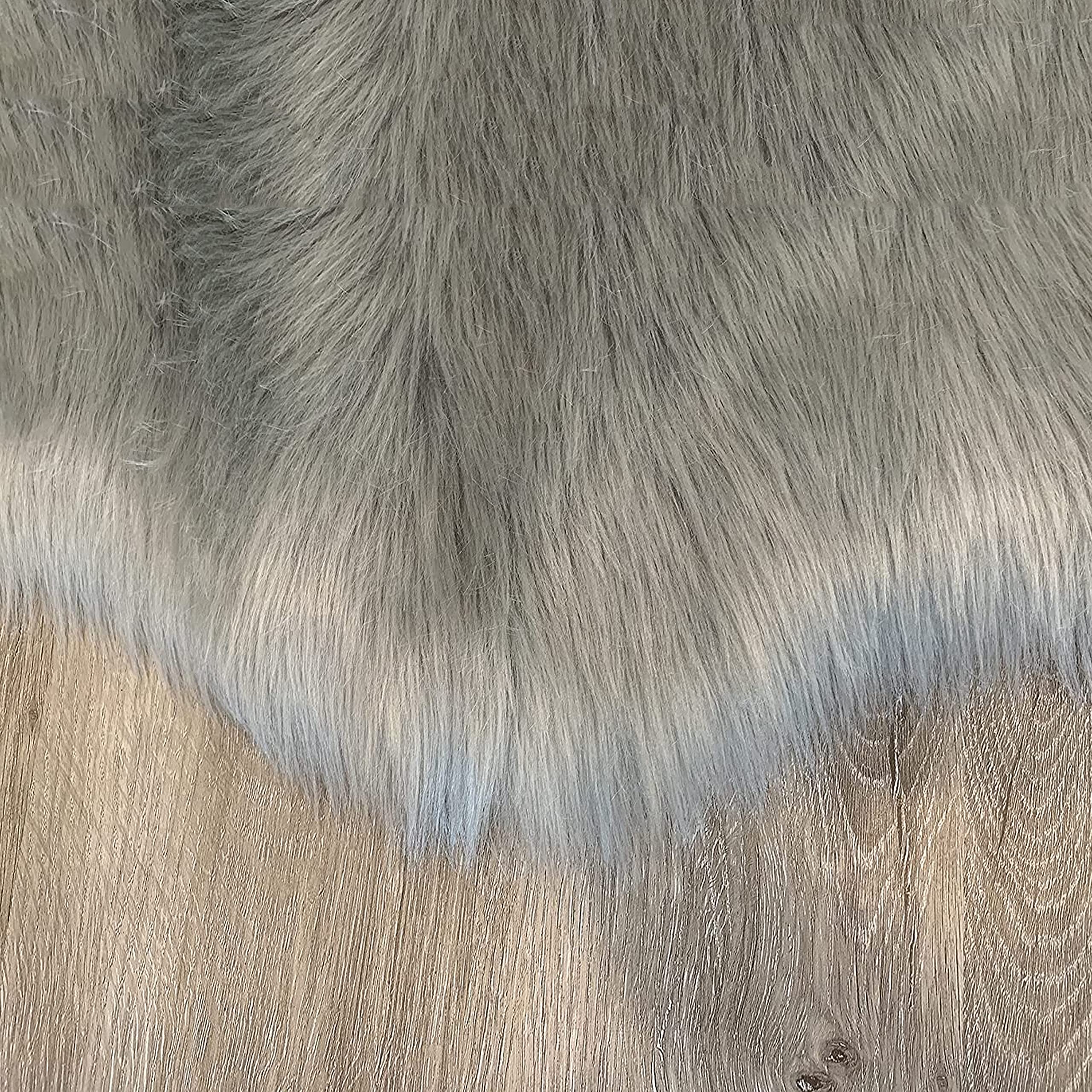 Premium Faux Sheepskin Fur Rug - Ultra Soft Fluffy Shaggy Area Rug for Bedroom, Living Room & Nursery | Non-Slip Home Decor Accent Carpet - Perfect for Cozy Floor Seating, Reading Nooks & Pet Beds (6x9 Feet, Grey)