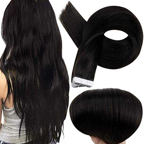 Premium Tape in Hair Extensions 100% Human Hair - Seamless Blending for Length & Volume | Perfect for Weddings, Parties & Everyday Styling