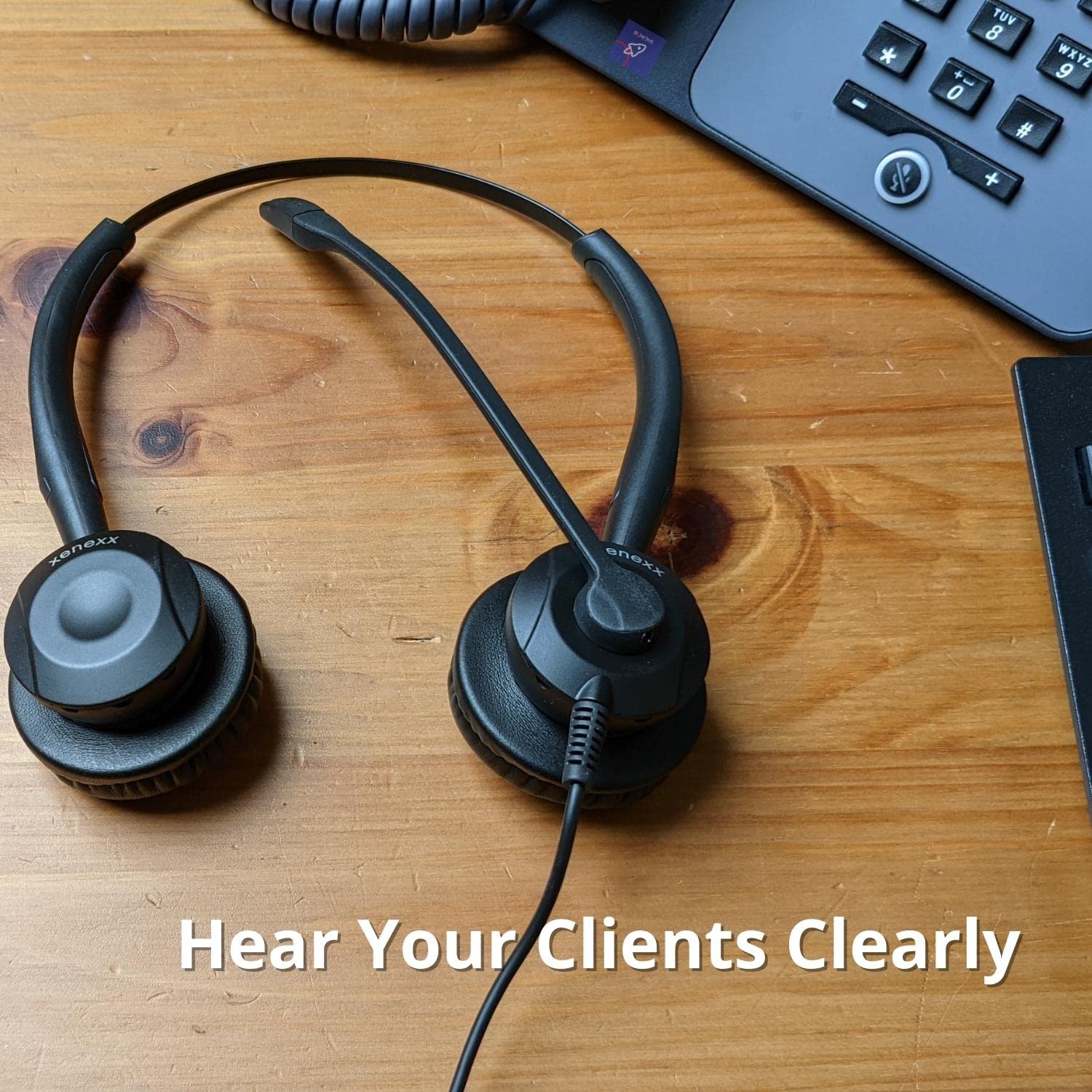 XS 820 Headset Bundle - Professional Mono Headset for Training, Coaching & Call Centers | Compatible with Avaya, Yealink, Cisco, Polycom Desk Phones | Perfect for Office, Remote Work & Customer Service Teams
