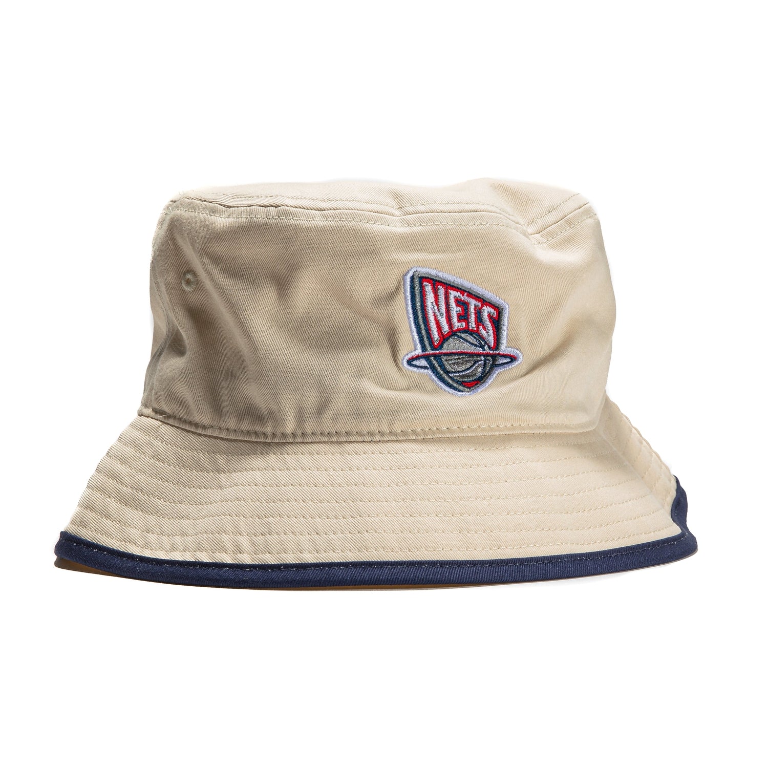 Mitchell & Ness Brooklyn Nets Bucket Hat - Official NBA Adjustable Sun Hat for Men & Women - Perfect for Basketball Games, Beach & Outdoor Activities