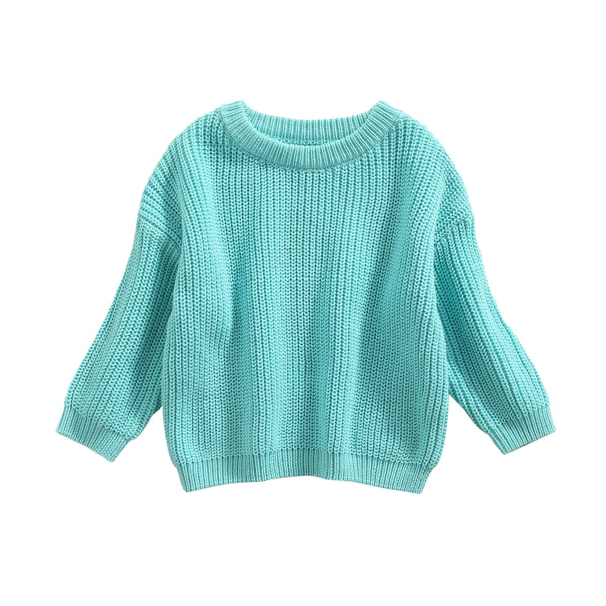 TwoPumpkin Toddler & Newborn Baby Girl Boy Fall Winter Knit Oversized Sweater - Warm Crewneck Pullover Sweatshirt for Cozy Outfits & Family Photos