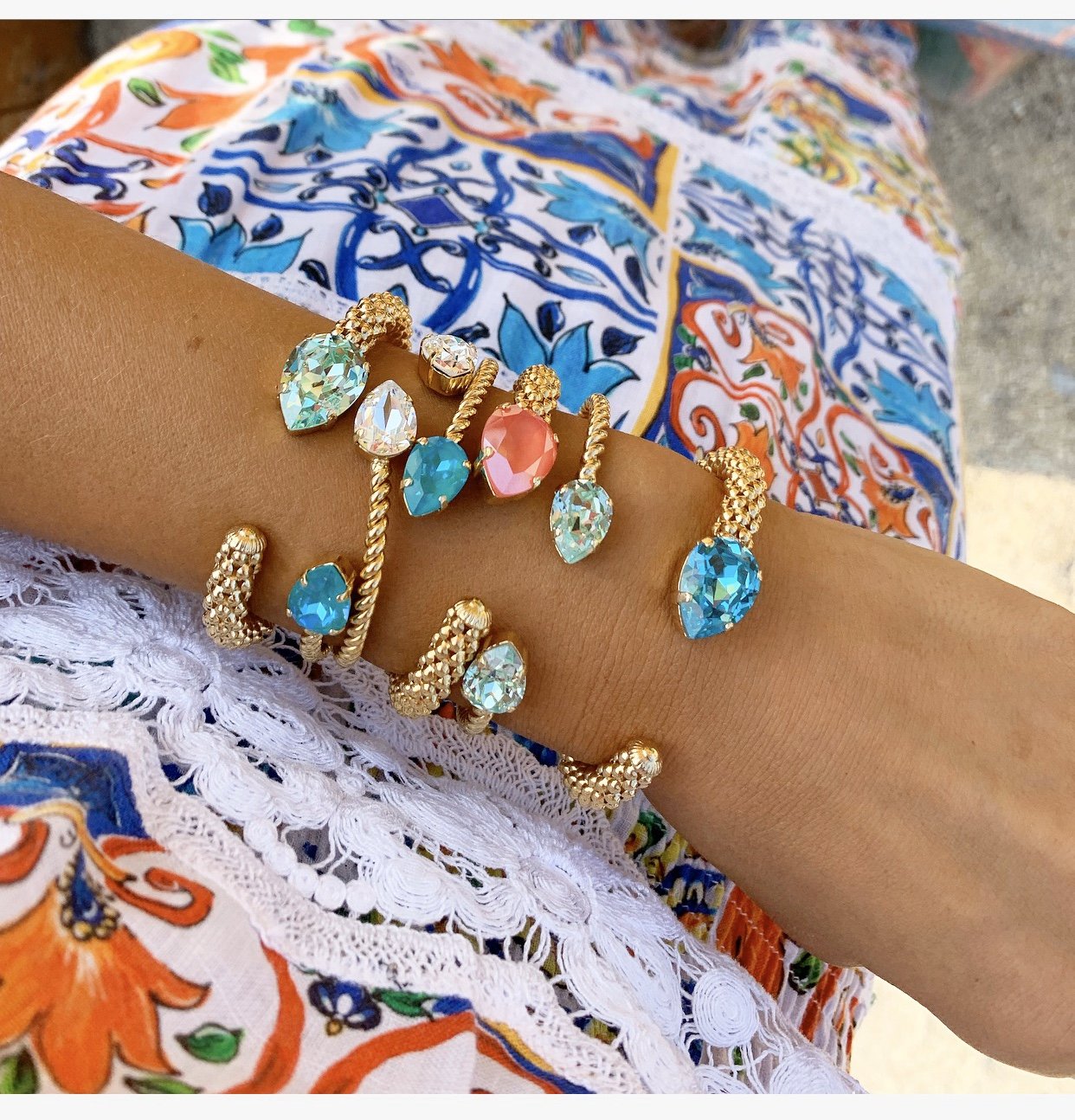 Classic Rope Bracelet for Women - Light Turquoise Adjustable Handmade Beaded Friendship Bracelet - Perfect for Gifts, Boho Style & Everyday Wear