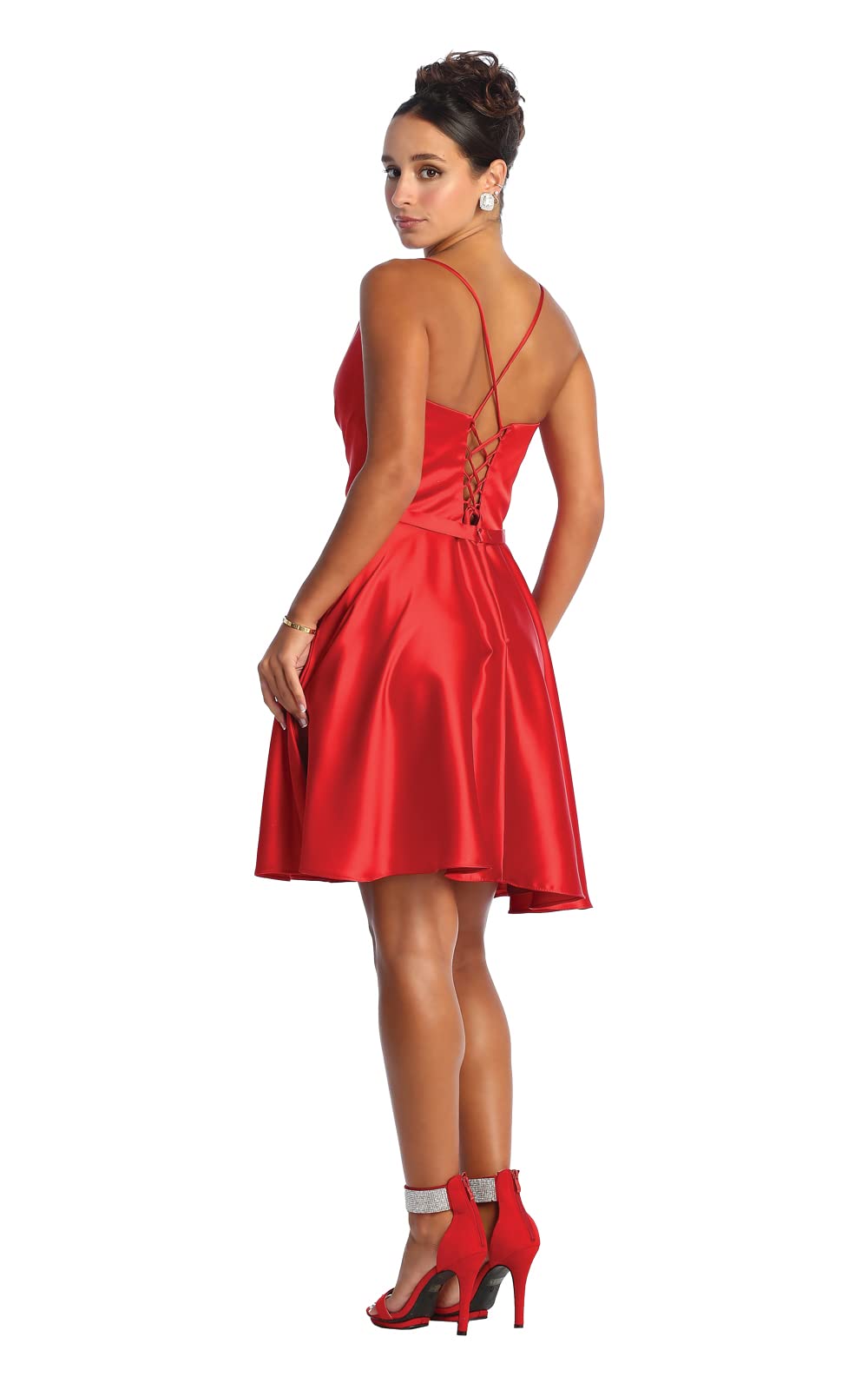 Elegant Short A-Line Cocktail Dress for Women - Perfect for Parties, Weddings & Evening Events | Flattering Fit & Comfortable Fabric