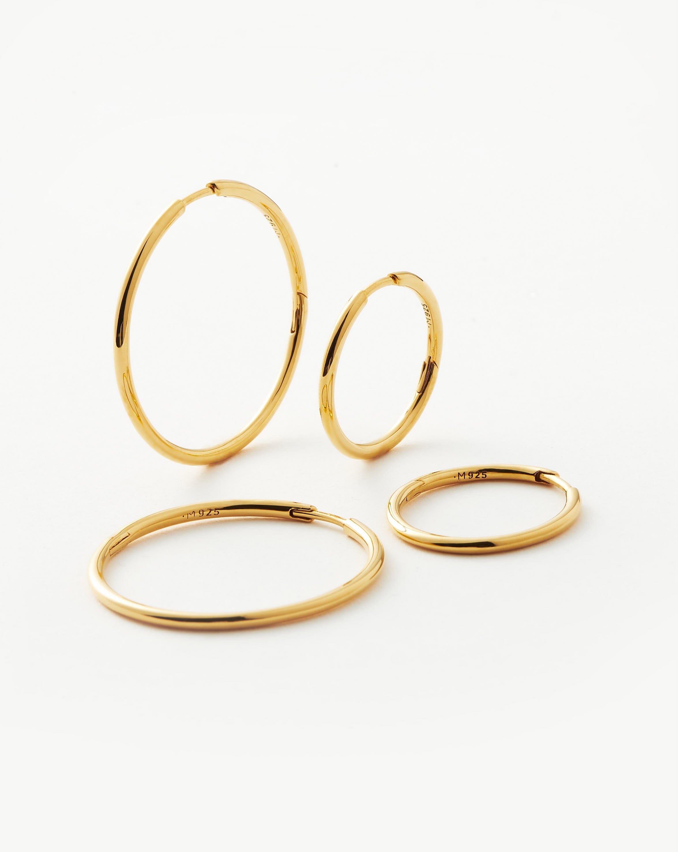 Classic Hoop Earrings for Women - 14K Gold Plated Stainless Steel Dangle Earrings - Trendy Fashion Jewelry Gift for Her - Perfect for Everyday Wear, Parties & Special Occasions