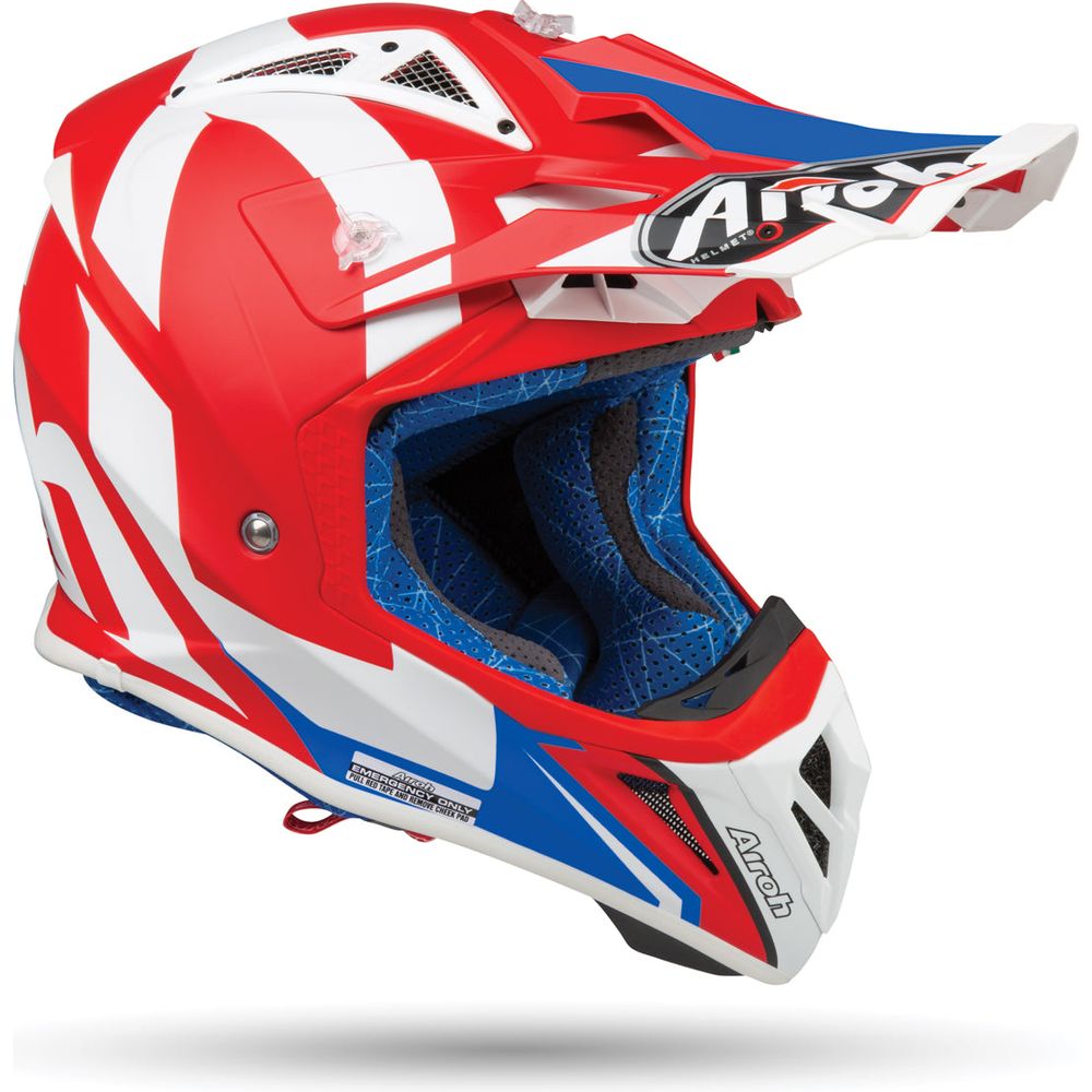 Airoh Aviator 2.3 Bigger Red Motorcycle Helmet - DOT Certified Full Face Helmet for Men & Women - Lightweight & Comfortable for Street Biking, Racing & Cruising