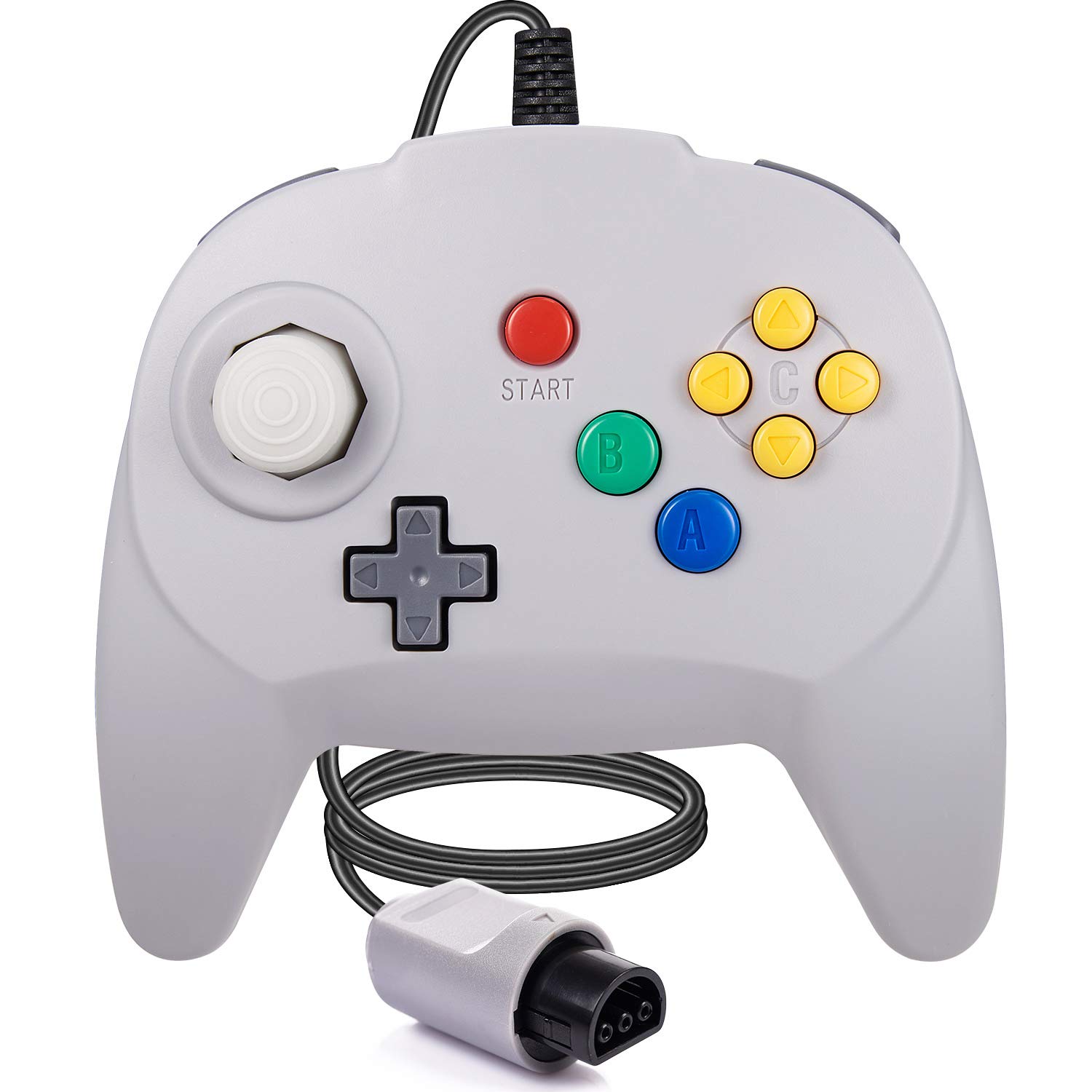 New Version 2 Pack N64 Controller - Plug & Play Gamepad Joystick for Nintendo 64 (Non-USB) - Perfect for Retro Gaming & Multiplayer Sessions