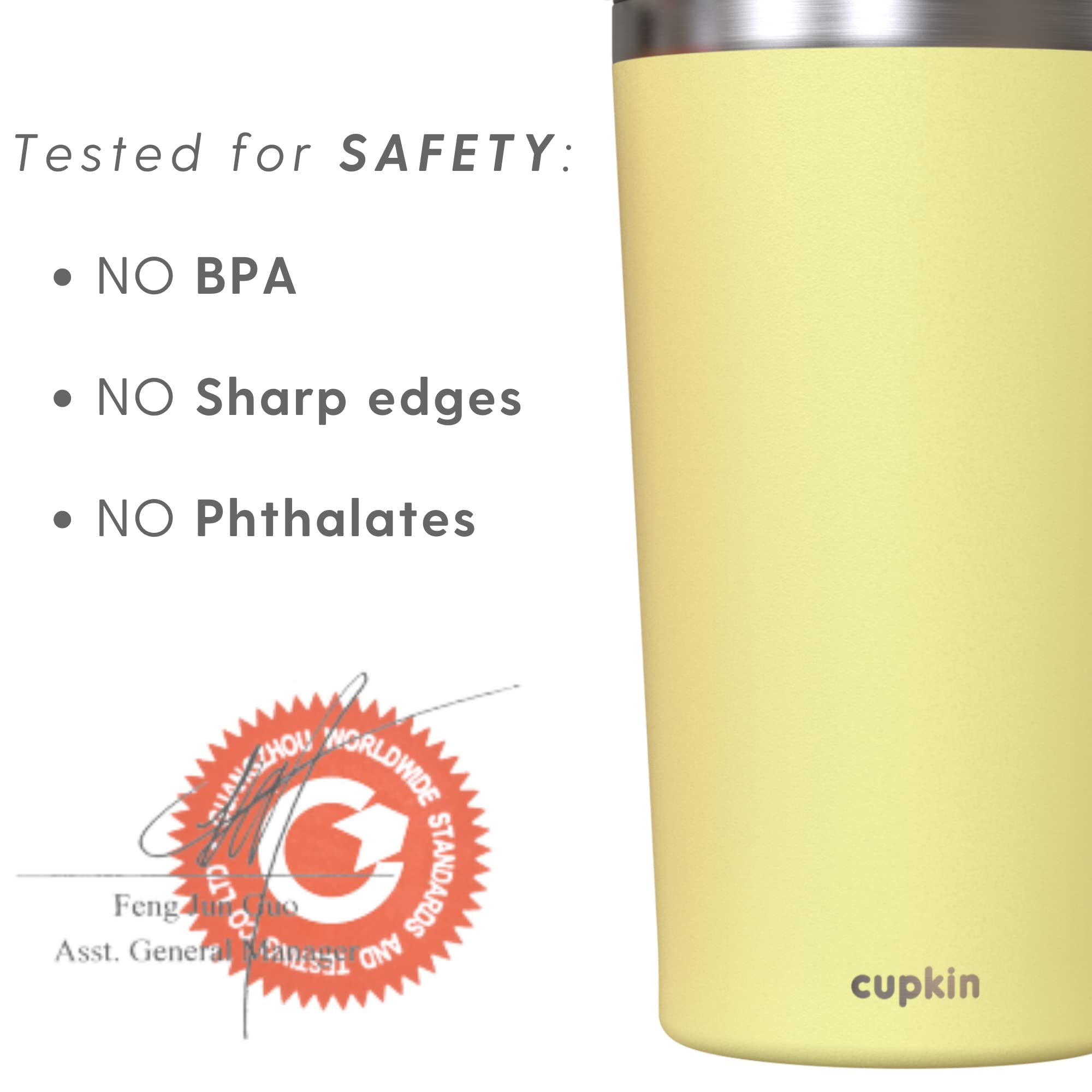 CUPKIN 20 oz Stainless Steel Insulated Tumbler with Lid & Straw - Double Wall Vacuum Insulated Travel Mug for Hot & Cold Drinks - Perfect for Coffee, Tea, Water & Smoothies - Ideal for Office, Gym, Hiking & Road Trips