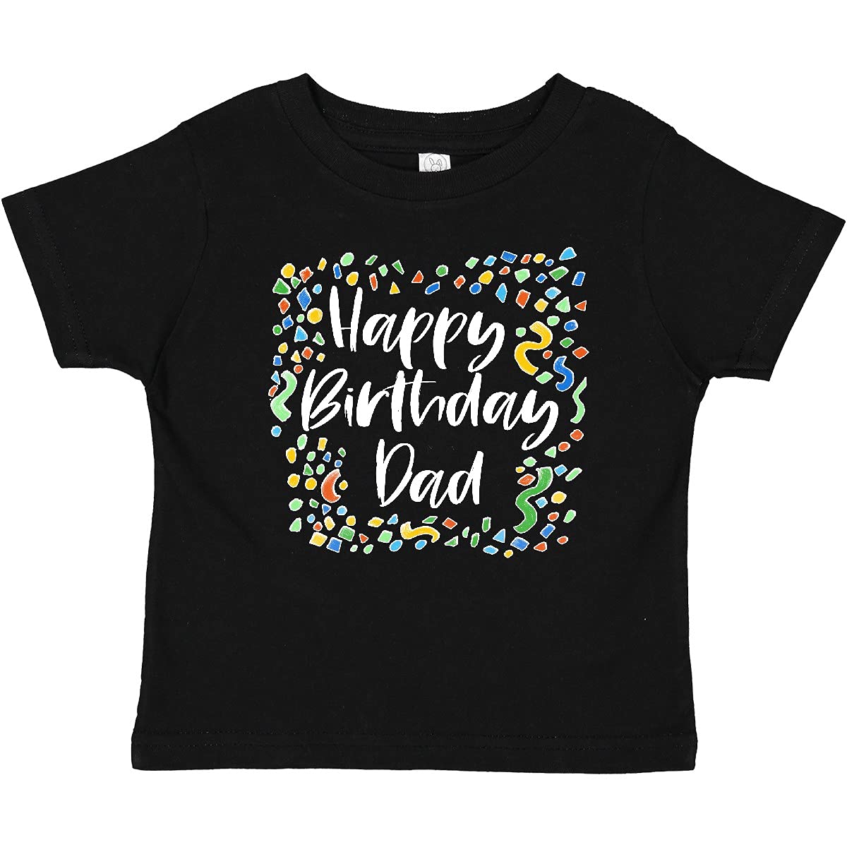 Inktastic Happy Birthday Dad Baby T-Shirt - Cute Cotton Toddler Tee for Birthday Celebrations & Family Photos