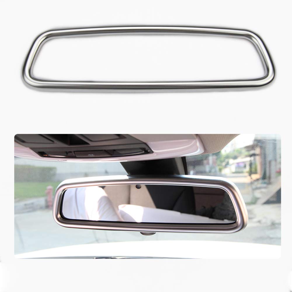ABS Chrome Interior Rearview Mirror Cover Trim for Land Rover Discovery 4/Range Rover Sport/Evoque - Premium Car Accessories for Enhanced Style & Protection (Perfect for Off-Roading, Daily Commutes & Luxury Upgrades)