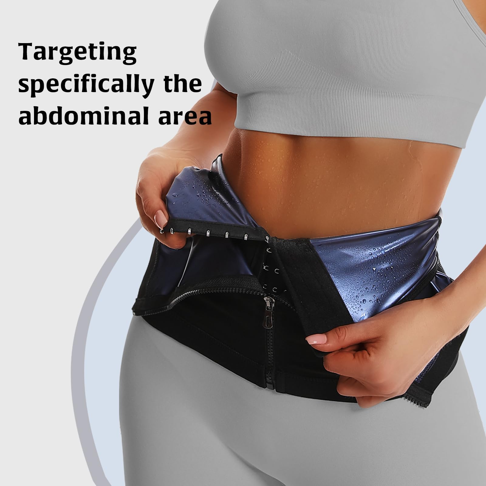 JBT Waist Trainer for Women - Sweat Band & Waist Training Corset - Specially Designed Women's Waist Trimmer for Weight Loss & Body Shaping - Perfect for Workouts, Postpartum Recovery & Everyday Wear