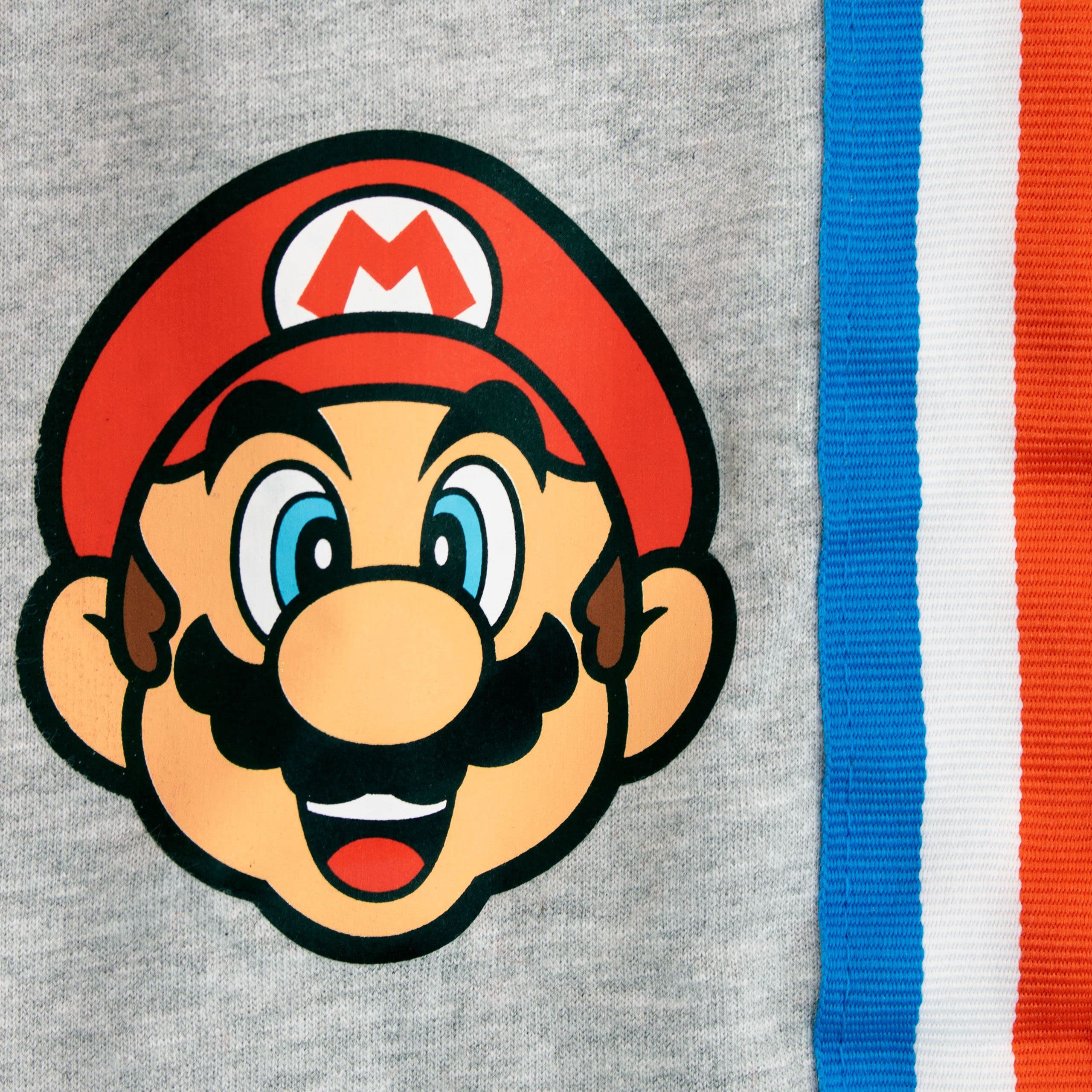 Super Mario Boys Gaming Sweatshirt & Joggers 2-Piece Outfit Set - Kids Video Game Character Costume & Lounge Wear (Multicolor, Size 5) - Perfect for Birthday Gifts, Cosplay & Casual Gaming Outfits