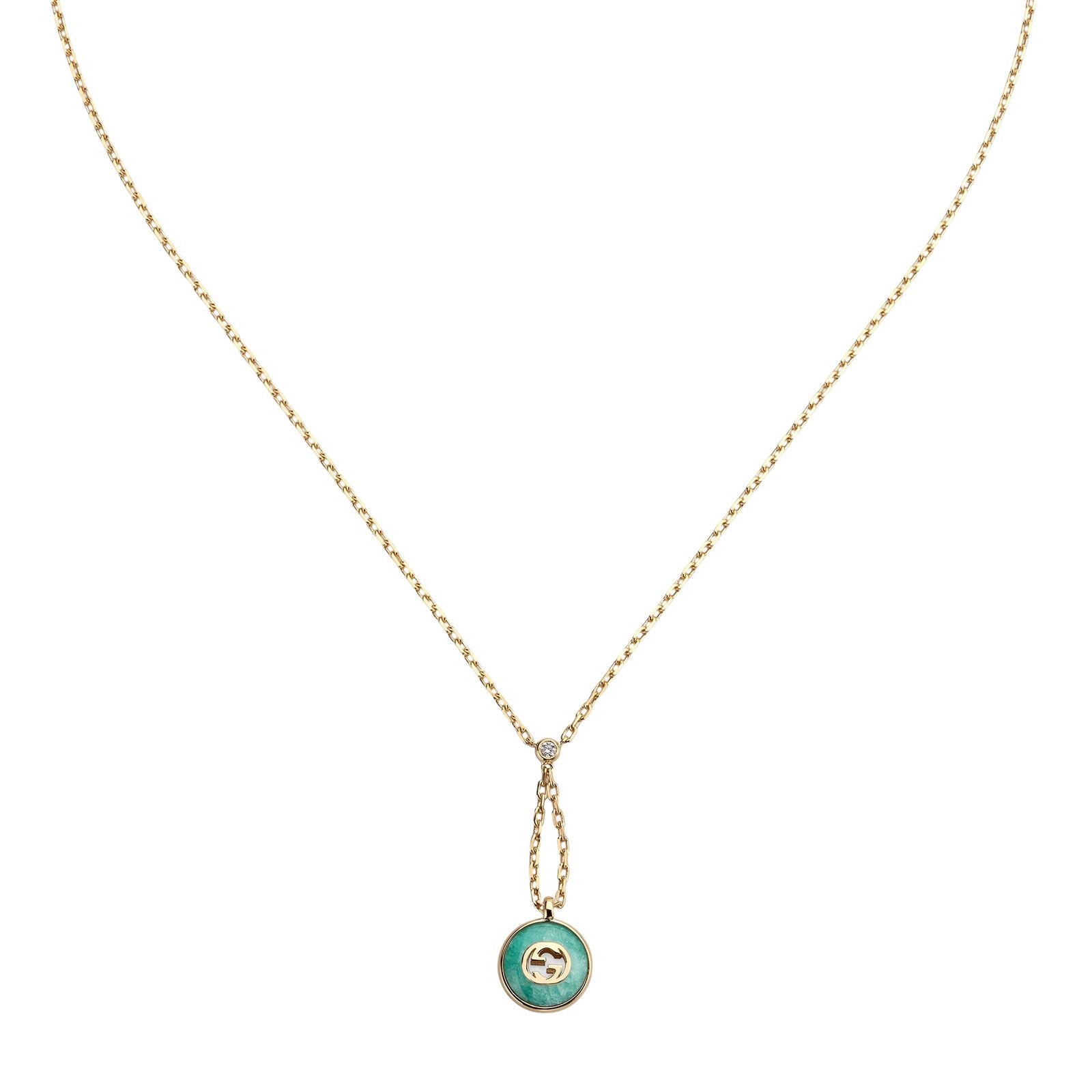 Gucci Interlocking 18K Yellow Gold Pendant Necklace YBB832009001 - Luxury Jewelry for Women, Perfect for Gifts, Parties & Special Occasions
