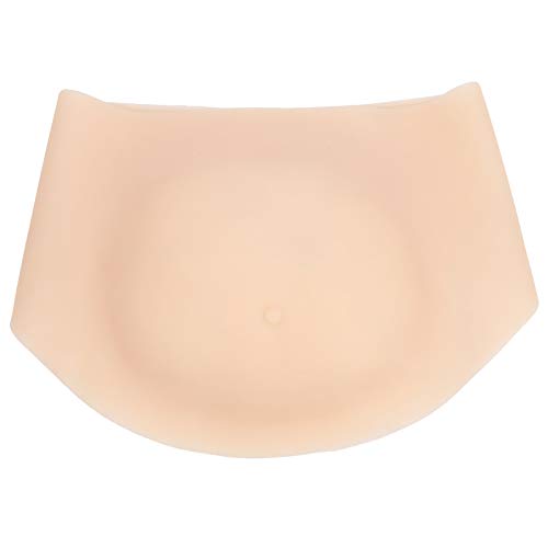 GLOGLOW Realistic Silicone Fake Pregnancy Belly - Artificial Pregnant Tummy for Photography, Film Props & Performance (Medium Size) - Perfect for Halloween Costumes, Theater Productions & Gender Reveal Parties