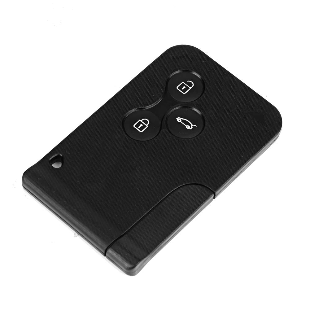 Terisass 3-Button Car Remote Key Fob Case Cover - Compatible with Renault Clio, Megane 2/3, Koleos - Durable Keyless Entry Remote Control Shell Protector - Perfect for Daily Use, Travel & Vehicle Protection