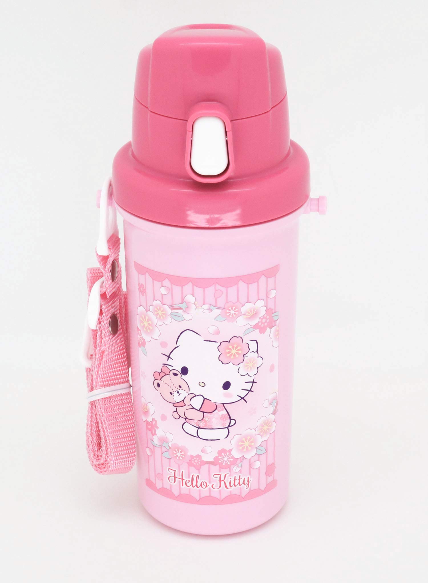 OSK SC-600B Hello Kitty Sakura Design Stainless Steel Water Bottle - 600ml Leakproof Insulated Thermos for School, Gym & Outdoor Activities