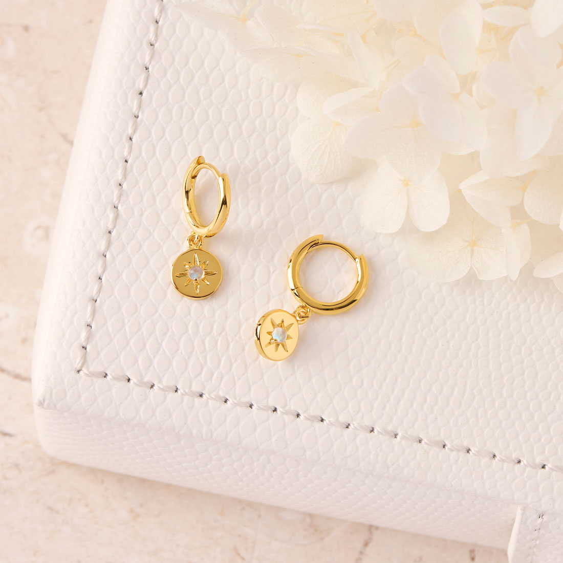 Enchanted Light Gold Huggie Earrings for Women - Minimalist Hoop Earrings for Everyday Wear, Gift for Her, Wedding, Party & Date Night