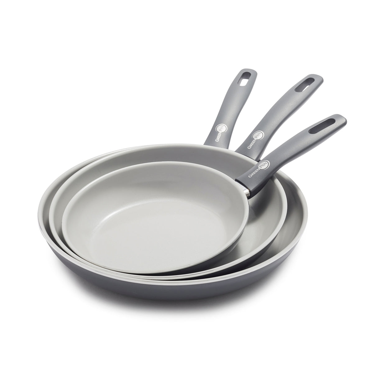 Dover Ceramic Nonstick Frypan Set - 8, 10 & 12 Inch Cookware for Healthy Cooking | Perfect for Frying, Sautéing & Stir-Frying in the Kitchen