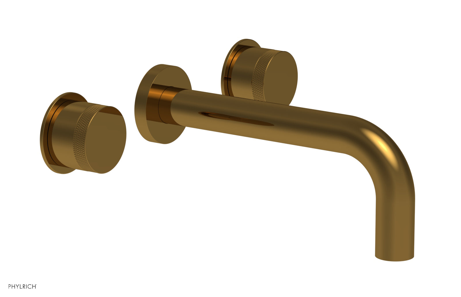 BASIC II Wall Mount Lavatory Set 230 11 - Modern Bathroom Sink Faucet for Small Spaces, Perfect for Apartments & Powder Rooms