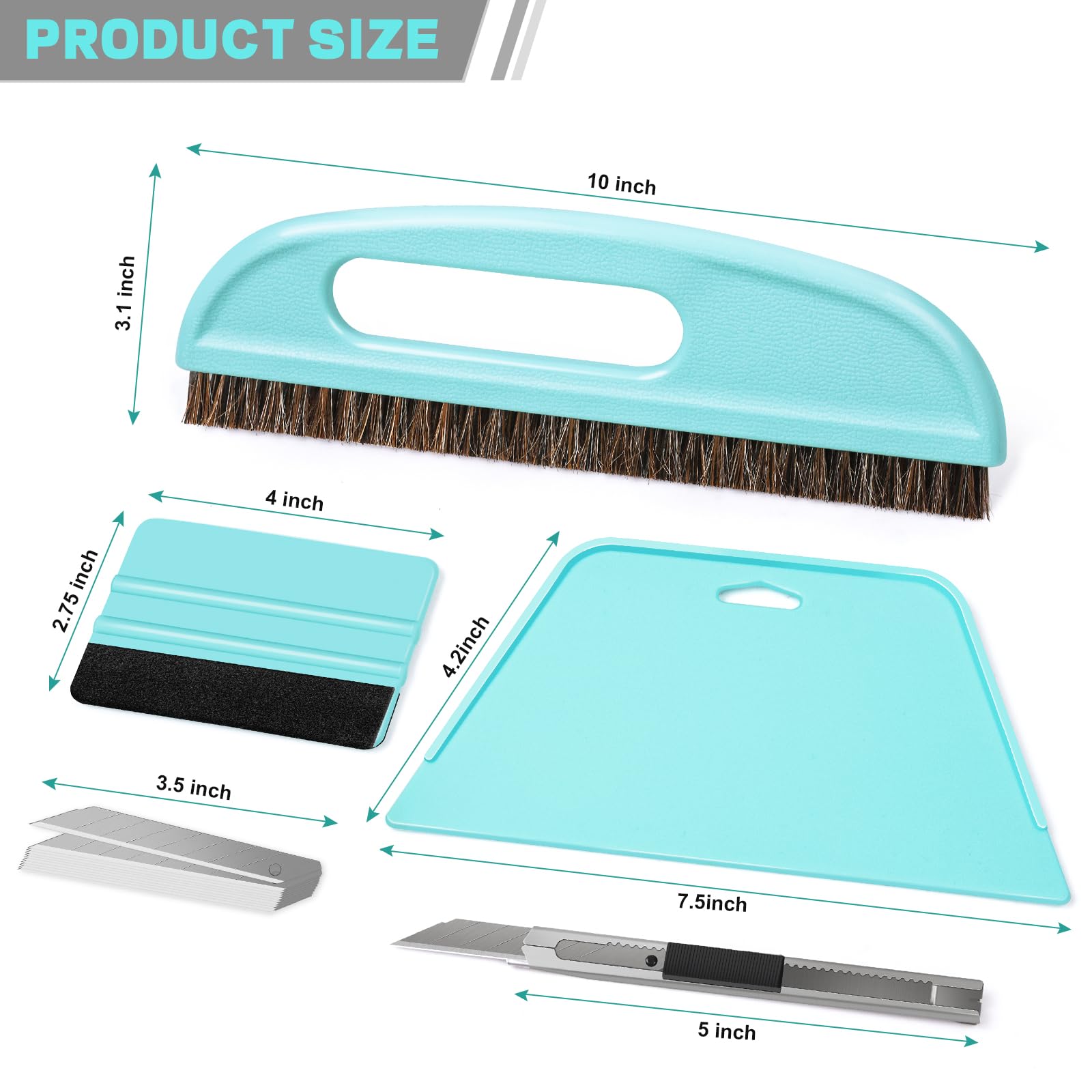 GIRAFVINYL Wallpaper Tool Kit - Wallpaper Smoothing Tool for Peel and Stick Contact Paper, Window Film Installation - Perfect for Home Decor, DIY Projects & Wallpaper Application