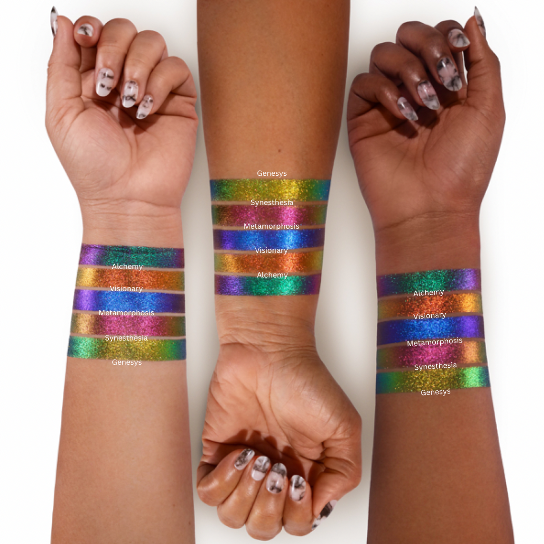 Multichrome Eyeshadow Trio - Long Lasting, Highly Pigmented, Vegan & Cruelty-Free - Perfect for Day to Night Makeup Looks